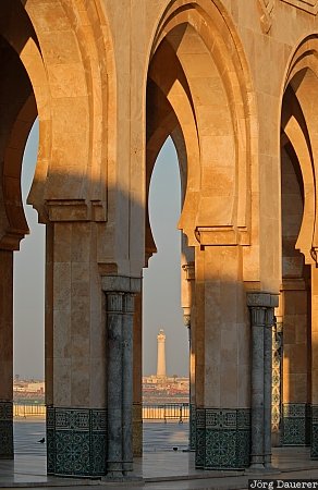 El Hank, Grand Casablanca, Morocco, atlantic ocean, blue sky, clouds, coast
