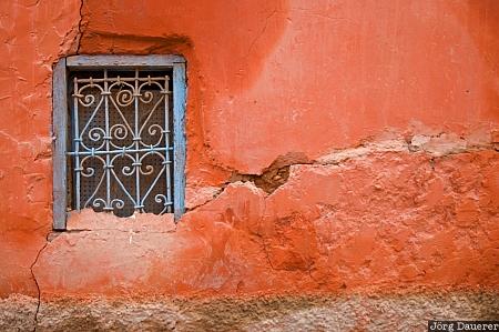 blue, crack, decay, Dou Tourga, Morocco, red, Souss-Massa-Dr&acirc;a, Marokko