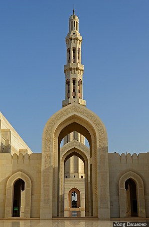 Arabia, Ghubrah, grand mosque, morning light, mosque, Muscat Governorate (Capital Area), Oman