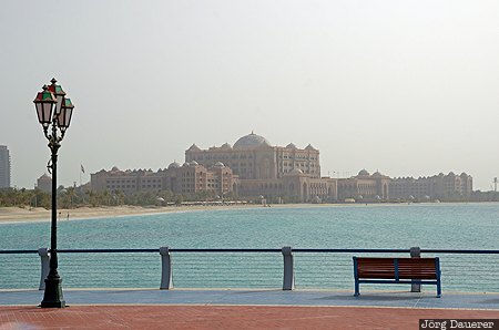 Emirates Palace Hotel ARE, United Arab Emirates, Abu Dhabi, Al Khubayrah, beach, coast, corniche
