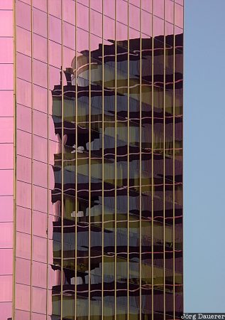 China, Hong Kong, reflexion, skyscraper, glass, pattern, reflection