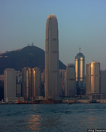 China, Hong Kong, morning light, sky, skyline