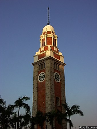 Tsim Sha Tsui Clock Tower China, Hong Kong, Kowloon, sky, blue sky, morning light, Tsim Sha Tsui Clock Tower