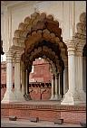 Columns in Agra Fort