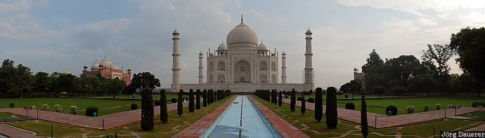 India, Uttar Pradesh, Agra, palace, blue sky, sky, clouds