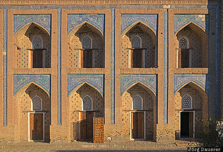 Muhammad Rahim Khan Madrasah Provinz Xorazm, UZB, Uzbekistan, Xiva, Chiwa, arch, arches