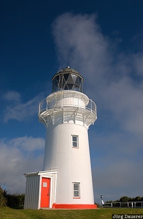 East Cape Lighthouse, New Zealand, Gisborne, Te Araroa, North Island, blue sky, clouds, East Cape, eastland, lighthouse