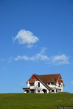 Cloud and Ruin Gladstone, New Zealand, Parkvale, blue sky, cloud, meadow, North Island, Neuseeland