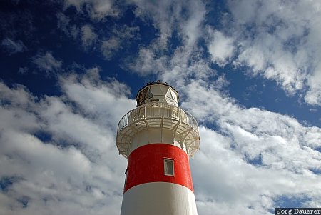 Cape Palliser Lighthouse Mangamate, New Zealand, Pirinoa, blue sky, Cape Palliser, clouds, Cook Strait, Neuseeland