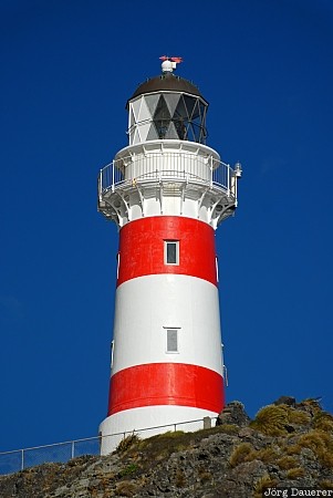 Mangamate, New Zealand, Pirinoa, blue sky, Cape Palliser, Cook Strait, Lighthouse