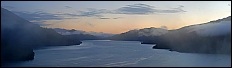 Fog over Marlborough Sounds