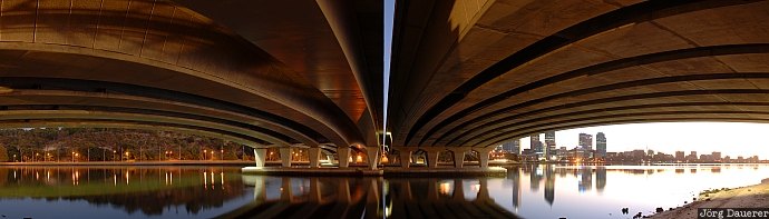 Australia, Western Australia, Perth, artificial light, reflexion, skyline, skyscraper, Australien, Down Under