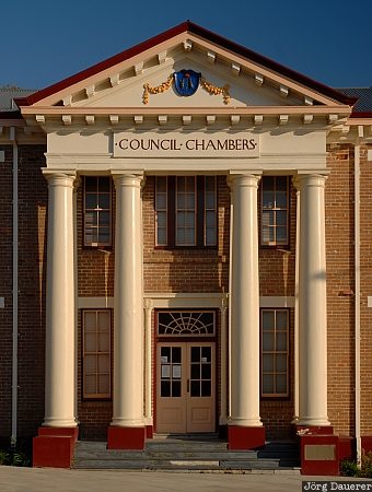 Australia, New South Wales, Kiama, blue sky, sky, columns, gable, Australien, Down Under, NSW