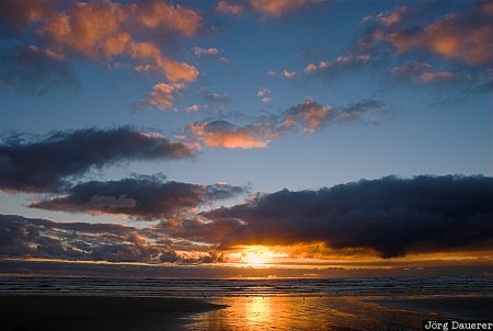 Australia, Tasmania, Ocean Beach, beach, sunset, sky, clouds, Australien, Down Under, Tasmanien