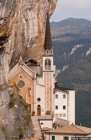 chapel, church, Ferrara di Monte Baldo, Italy, lago di garda, pilgrimage, rocks