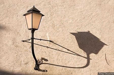 Lamp on Hohensalzburg Lamp on Hohensalzburg, Austria, Salzburg, Mönchsberg, Festung Hohensalzburg, castle, lamp, street lamp, shadow