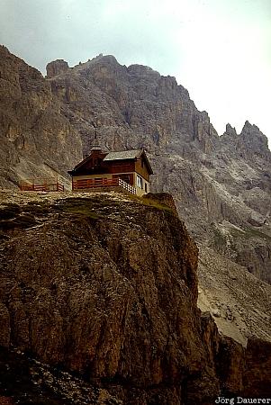 Italy, Trentino, Rifugio Torre di Pisa, Dolomite Alps, H&uuml;tte, mountain, Rifugio, Italien, Italia