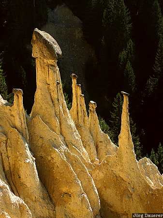 Pyramides Dolomite Alps, Dolomiten, Italy, South Tyrol, Alto Adige, Platten, Pyramides, Italien, Italia