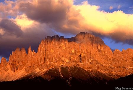 Dolomite Alps, Dolomiten, Italy, South Tyrol, Alto Adige, mountains, clouds, Italien, Italia