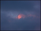 Alpenglow and clouds