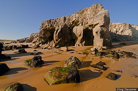 Bretagne, France, Portivy, atlantic ocean, beach, blue sky, brittany, Frankreich