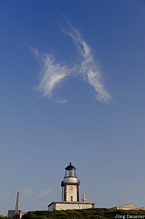 blue sky, Bonifacio, cloud, Corse, corsica, France, lighthouse