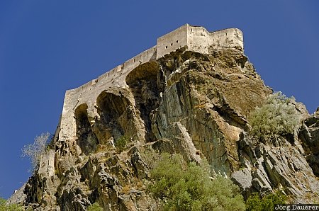Citadel of Corte Corse, Corte, France, blue sky, castle, Citadel, Corsica