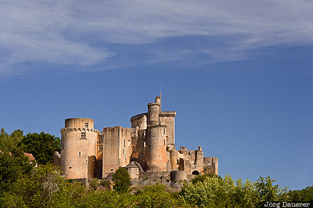 FRA, France, Midi-Pyr&eacute;n&eacute;es, blue sky, Bonaguil, castle, Ch&acirc;teau de Bonaguil, Frankreich