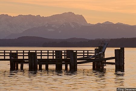 Ammerland, bavarian alps, Bavaria, evening light, Germany, mountains, M&uuml;nsing, Deutschland, Bayern