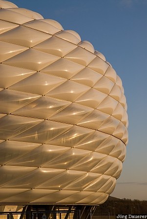 Bavaria, blue sky, FC Bayern M&uuml;nchen, Fr&ouml;ttmaning, Germany, morning light, Munich, Deutschland, Bayern, M&uuml;nchen, Muenchen