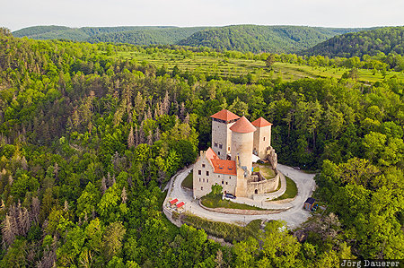 Burg Normannstein, castle, DEU, Germany, green, morning light, Thuringia, Treffurt, Deutschland, Th&uuml;ringen, Thueringen