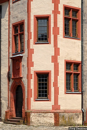 Colorful Facade Bavaria, doors, facade, Festung Marienberg, Germany, Marienberg Fortress, Lower Franconia, Würzburg, Deutschland, Bayern, Wuerzburg