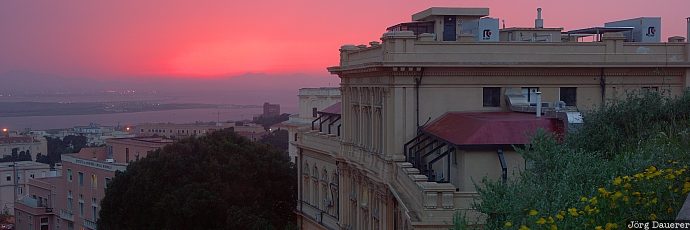 Cagliari, city, evening light, Italy, Sardegna, sunset, town, Sardinia, Italien, Italia, Sardinien