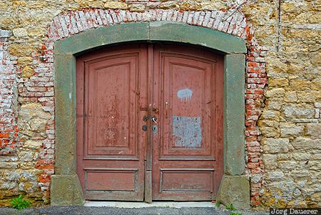 Door brick, door, facade, Gornja Radgona, Mura, Oberradkersburg, red