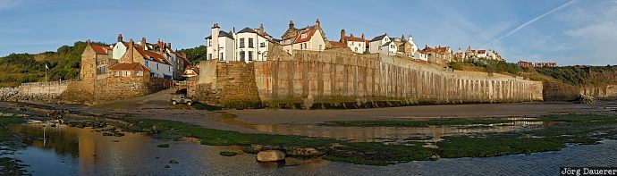 Robin Hoods Bay beach, coast, Fyling Thorpe, morning light, Ravenscar, Robin Hoods Bay, United Kingdom, Yorkshire, Großbritannien, Vereinigtes Königreich, Grossbritannien, Vereinigtes Koenigreich