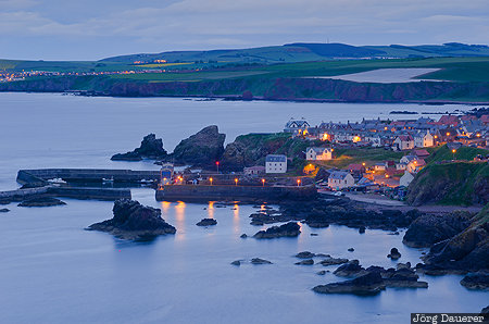 East Berwickshire Ward, GBR, Saint Abbs, Scotland, United Kingdom, blue hour, coast, St Abbs, Gro&szlig;britannien, Vereinigtes K&ouml;nigreich, Schottland, Grossbritannien, Vereinigtes Koenigreich