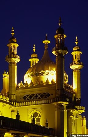 Royal Pavilion, england, Brighton, Sussex, night, UK, GB, United Kingdom, Gro&szlig;britannien, Vereinigtes K&ouml;nigreich, Grossbritannien, Vereinigtes Koenigreich