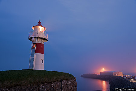 Faroe Islands, FRO, T&oacute;rshavn, blue hour, evening light, fog, harbor, Steymoy, F&auml;r&ouml;er-Inseln, Torshavn, Faeroeer-Inseln