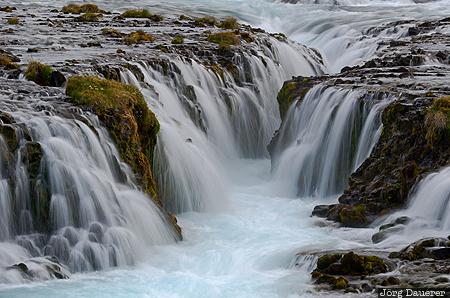 ISL, Iceland, Su&eth;urland, bruarfoss, evening light, motion, water, Sudurland