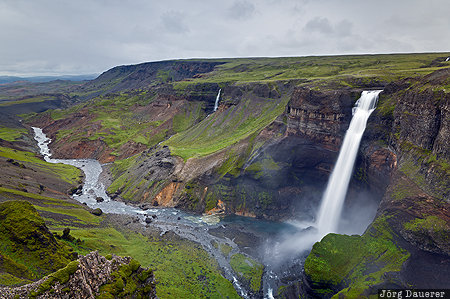 Fludir, Iceland, ISL, Su&eth;urland, drain, green, H&aacute;ifoss, Sudurland