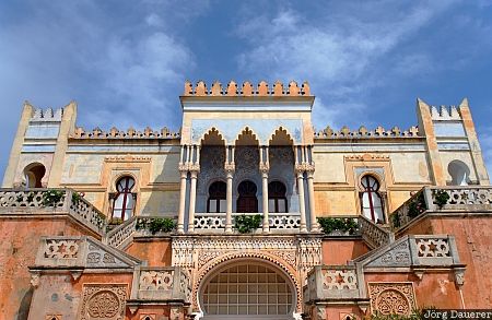 Italy, Puglia, Santa Cesarea Terme, lecce, salento, facade, balustrade, Apulia, Italien, Italia, Apulien