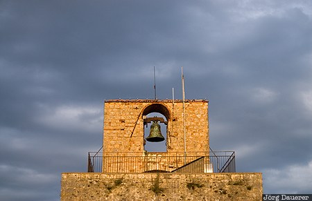 Italy, Massa Marittima, Tuscany, ITA, bell tower, bells, Cassero Senese, Italien, Italia