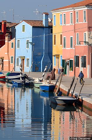 Burano, Giudecca Di Burano, ITA, Italy, Veneto, blue, blue sky, Venice, Italien, Italia
