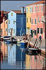 Colorful houses in Burano