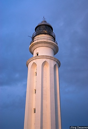 Trafalgar Lighthouse Andalucia, Barbate, Los Caños de Meca, Spain, Atlantic Ocean, Cabo de Trafalgar, coast, Andalusia, Spanien, Espana, Andalusien
