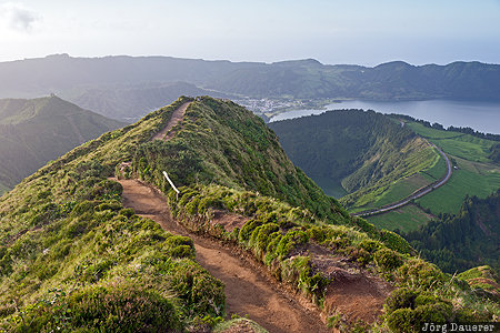 Azores, Cerrado das Ereiras, Portugal, PRT, Sete Cidades, crater, evening light