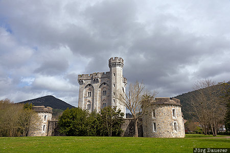 Arteaga, Basque Country, Castillo de Arteaga, Castillo de la Emperatriz Eugenia de Montijo, ESP, neo-gothic, Spain, Spanien, Espana