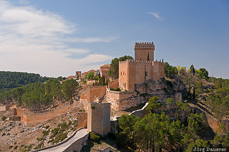 Castle of Alarcón Alarcon, Alarcón, Castilla - La Mancha, ESP, Spain, blue sky, Castillo de Alarcón, Spanien, Espana