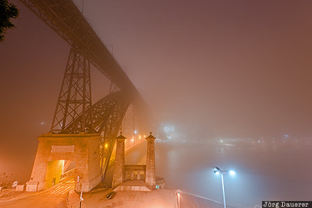 Porto, Portugal, PRT, blue hour, bridge, Dom Lu&iacute;s I Bridge, duro