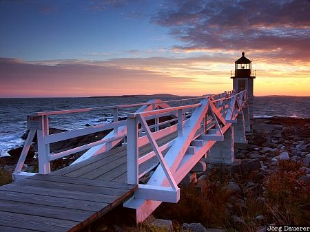 Atlantic ocean, United States, Maine, Port Clyde, beach, clouds, coast